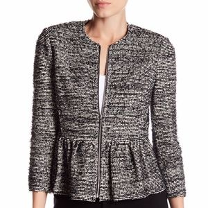 Rebecca Taylor Tweed Peplum Jacket Size 6